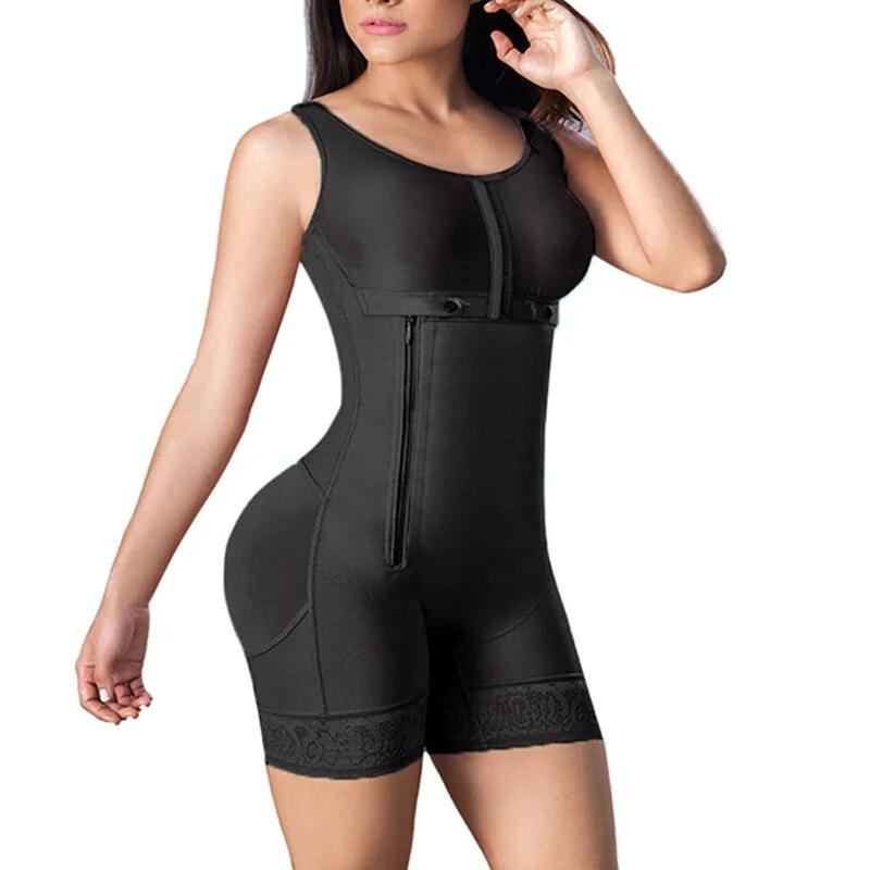 Bodysuit Modelador Para Abdômen Pós Op De Renda - Aifeli - Loja para todas as mulheres