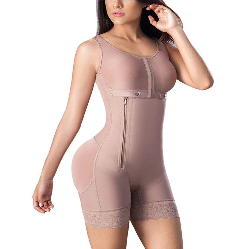 Bodysuit Modelador Para Abdômen Pós Op De Renda - Aifeli - Loja para todas as mulheres