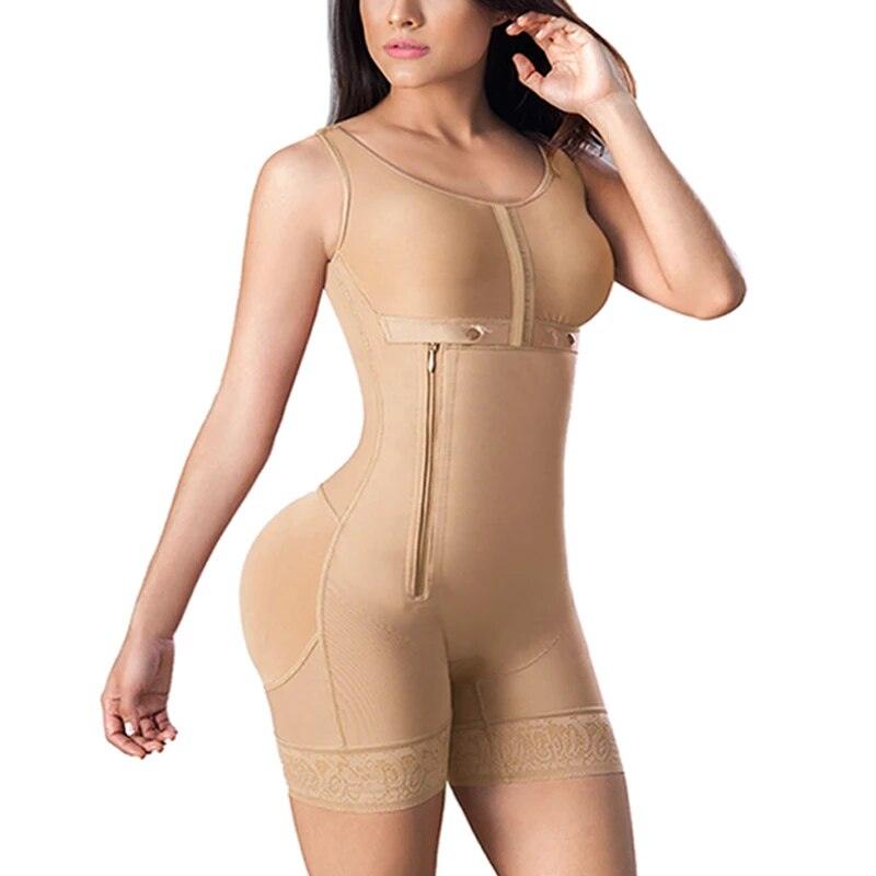 Bodysuit Modelador Para Abdômen Pós Op De Renda - Aifeli - Loja para todas as mulheres