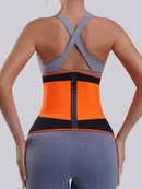 Cinta Modeladora Para Esportes Treinador De Cintura Com Zíper E Ossos De Aço - Aifeli - Loja para todas as mulheres