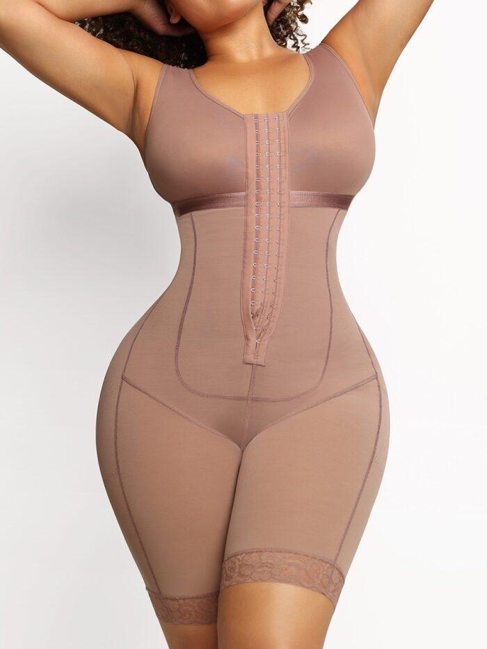 Bodysuit Modelador Pós-operatória Saída Frontal Ajustável - Aifeli - Loja para todas as mulheres