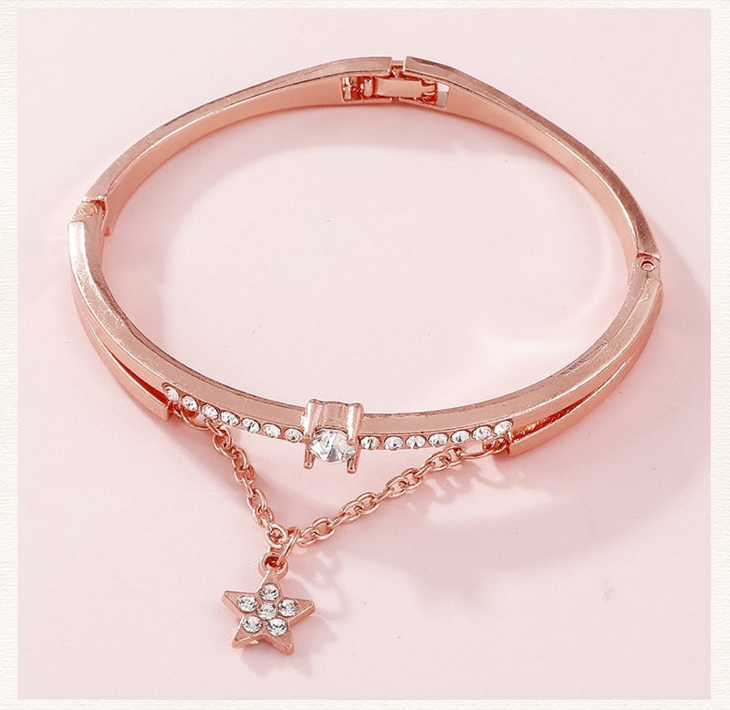 2Pcs Kit Diamante Starry Square Relógios Quartz - Aifeli - Loja para todas as mulheres