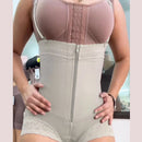 Bodysuit Modelador Alta Compressão com Ziper Peito Aberto