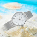 6Pcs Relógio De Quartzo Prateado Simples Com Pulseira - Aifeli - Loja para todas as mulheres