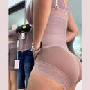 Bodysuit Modelador Alta Compressão com Ziper Peito Aberto