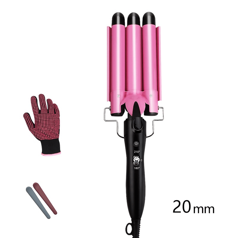 Modelador de Cabelo de Ondulação Três Tubos Elétrico Tri Ondas Profissional 110V Chapinha Prancha - Aifeli - Loja para todas as mulheres