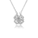 Colar Magnético Dobrável Em Forma De Coração 4 Folhas Vintage - Aifeli - Loja para todas as mulheres