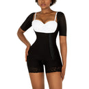 Bodysuit Modelador Para Emagrecimento Zíper Lateral Mangas Curtas - Aifeli - Loja para todas as mulheres