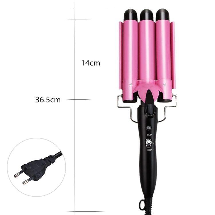 Modelador de Cabelo de Ondulação Três Tubos Elétrico Tri Ondas Profissional 110V Chapinha Prancha - Aifeli - Loja para todas as mulheres