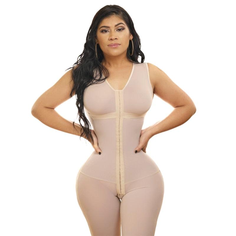 Bodysuit Modelador Para Emagrecimento Respirável Alta Compressão 3 Nível Fecho - Aifeli - Loja para todas as mulheres