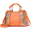 Bolsa Feminina Bordada De Couro Luxuosa De Ombro - Aifeli - Loja para todas as mulheres