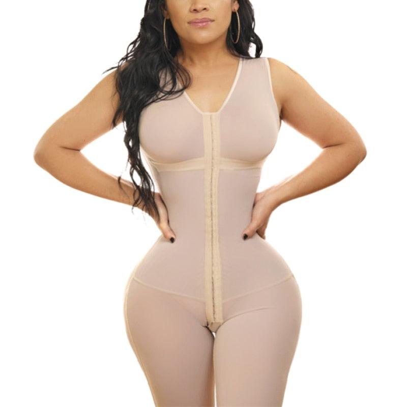 Bodysuit Modelador Para Emagrecimento Respirável Alta Compressão 3 Nível Fecho - Aifeli - Loja para todas as mulheres