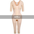 Bodysuit Modelador Controle De Barriga Com Sutiã E Mangas - Aifeli - Loja para todas as mulheres