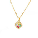 Colar Magnético Dobrável Em Forma De Coração 4 Folhas Vintage - Aifeli - Loja para todas as mulheres