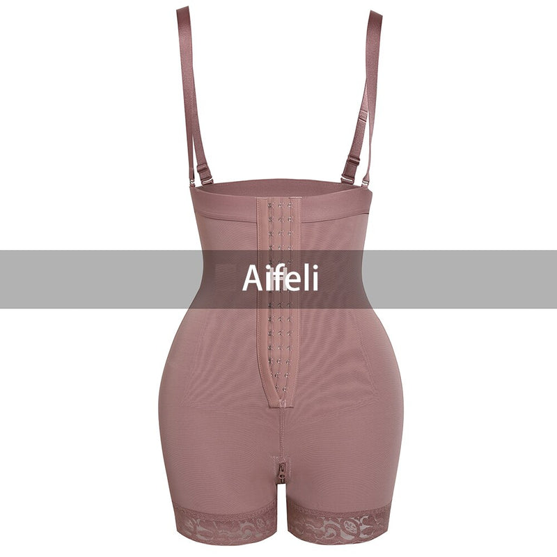 Bodysuit Modelador Látex Compressão Abdômen Levanta Bumbum - Aifeli - Loja para todas as mulheres