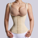 Corset Alta Compressão Para Cintura E Barriga Plana Com Gancho-olhos Com Osso - Aifeli - Loja para todas as mulheres