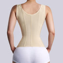 Corset Alta Compressão Para Cintura E Barriga Plana Com Gancho-olhos Com Osso - Aifeli - Loja para todas as mulheres