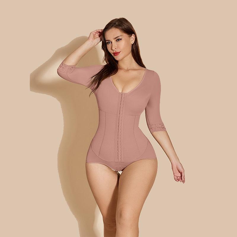 Bodysuit Modelador Alta Compressão Controle De Barriga Manga Longa - Aifeli - Loja para todas as mulheres