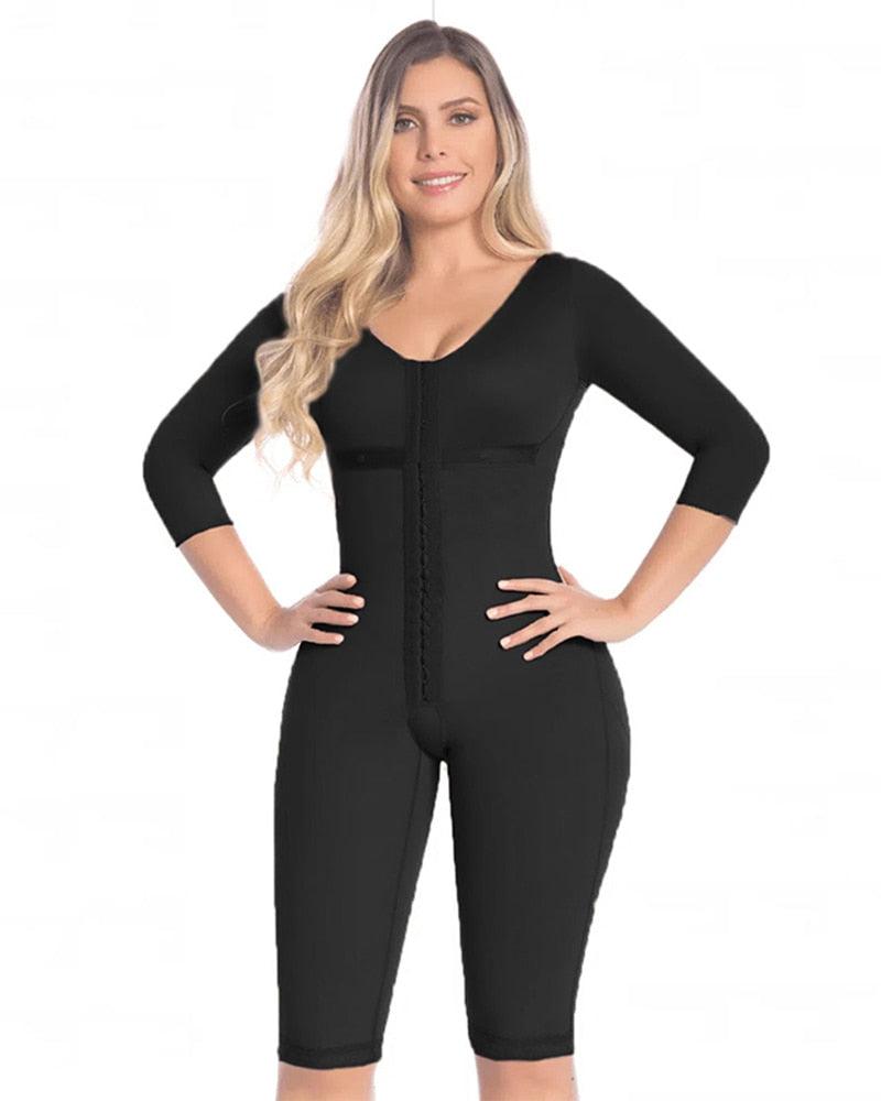 Bodysuit Modelador Alta Compressão Controle De Barriga Manga Longa - Aifeli - Loja para todas as mulheres