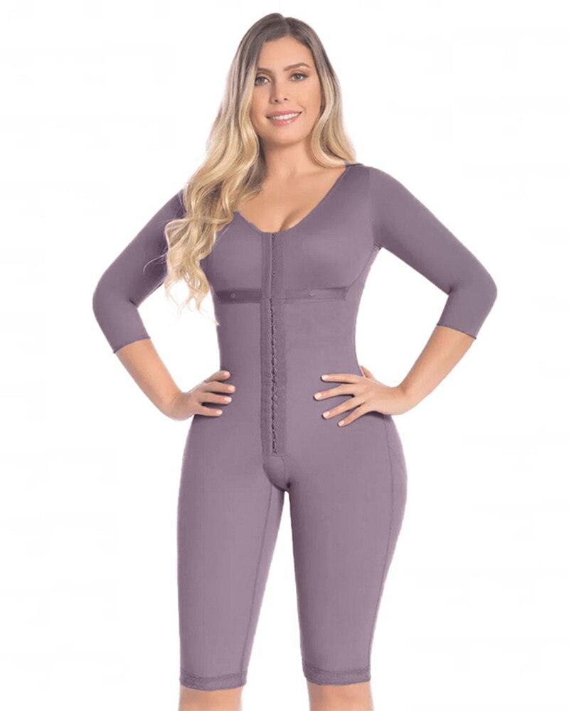 Bodysuit Modelador Alta Compressão Controle De Barriga Manga Longa - Aifeli - Loja para todas as mulheres