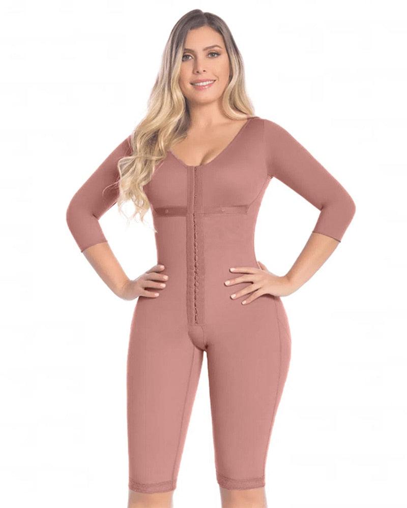 Bodysuit Modelador Alta Compressão Controle De Barriga Manga Longa - Aifeli - Loja para todas as mulheres