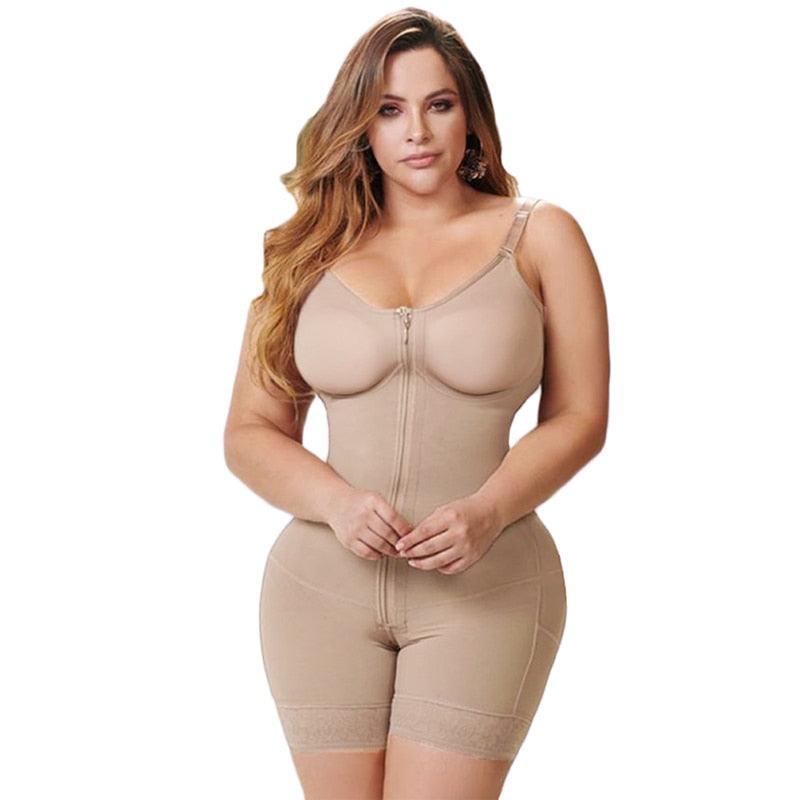 Bodysuit Modelador Para Emagrecimento Alta Compressão Uso Diário Com Sutiã E Invisível Fechamento - Aifeli - Loja para todas as mulheres