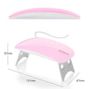 Cabine De Unha Gel Secador De Unhas Esmalte Gel Led Uv 6w Dobrável - Aifeli - Loja para todas as mulheres