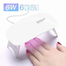 Cabine De Unha Gel Secador De Unhas Esmalte Gel Led Uv 6w Dobrável - Aifeli - Loja para todas as mulheres