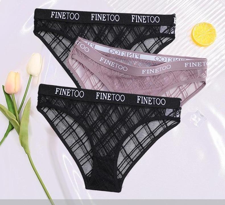 Calcinha de Renda transparente Kit 3PCS - Aifeli - Loja para todas as mulheres