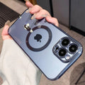 Capa De Luxo Transparente Magsafe Com Borda Colorida Para iPhone - Aifeli - Loja para todas as mulheres