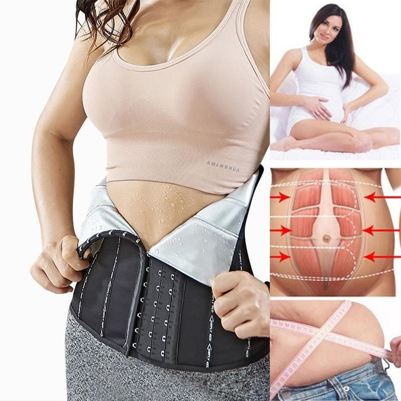 Cinta Modeladora Para Emagrecimento Controle De Barriga Alta Compressão Efeito Sauna - Aifeli - Loja para todas as mulheres