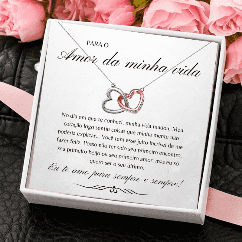 Colar Casal Para Amor da Minha Vida - Colar Amor Infinito - Aifeli - Loja para todas as mulheres