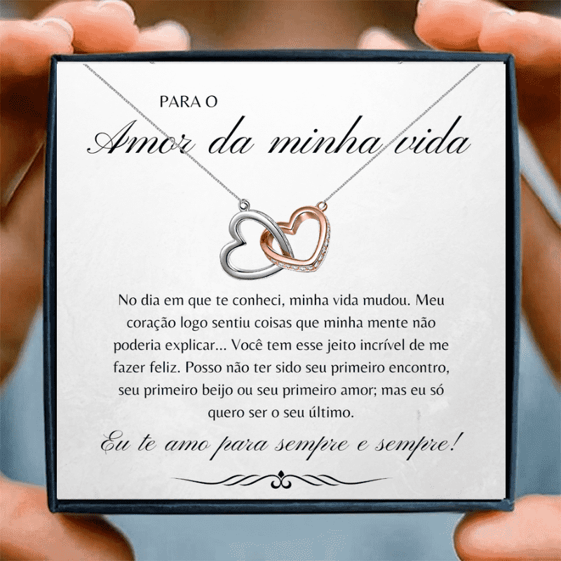Colar Casal Para Amor da Minha Vida - Colar Amor Infinito - Aifeli - Loja para todas as mulheres