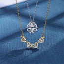 Colar Trevo de Coração Aço inoxidável - Aifeli - Loja para todas as mulheres