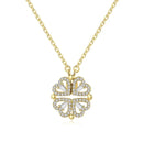 Colar Trevo de Coração Aço inoxidável - Aifeli - Loja para todas as mulheres