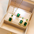 Conjunto de Luxo Emerald Luxe em Cobre - Aifeli - Loja para todas as mulheres