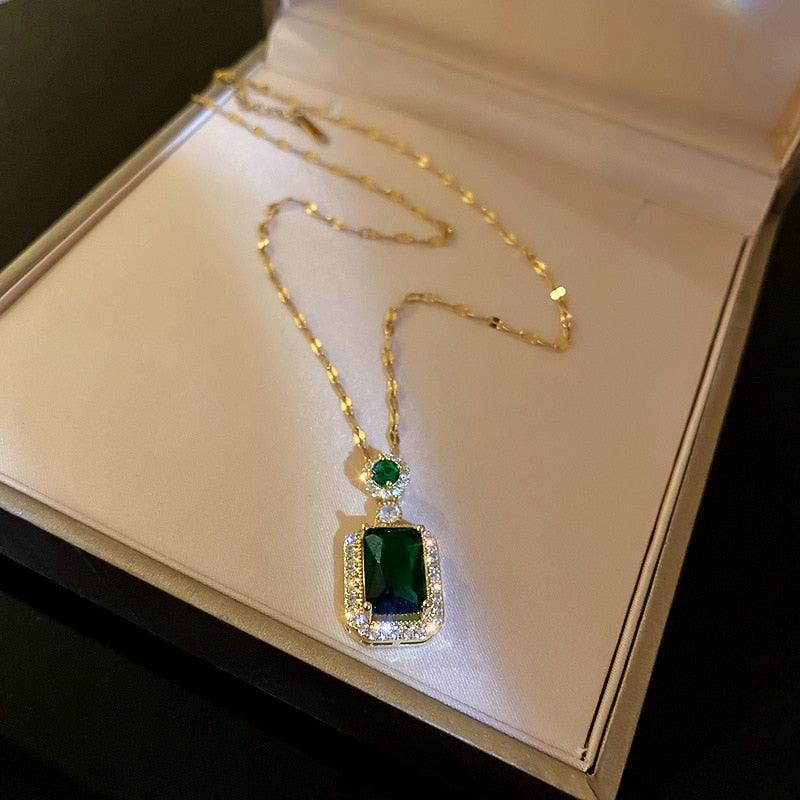 Conjunto de Luxo Emerald Luxe em Cobre - Aifeli - Loja para todas as mulheres