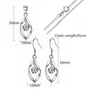 Conjunto de Luxo Zircon Stone em Prata 525 - Aifeli - Loja para todas as mulheres