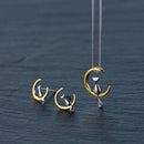 Kit Colar E Brinco Gato Na Lua Prata 925 - Aifeli - Loja para todas as mulheres