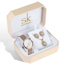 Kit Relógio Feminino SK Shengke - Aifeli - Loja para todas as mulheres