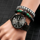 Kit Relógio + Pulseira Black Diamond - Aifeli - Loja para todas as mulheres