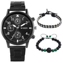 Kit Relógio + Pulseira Black Diamond - Aifeli - Loja para todas as mulheres