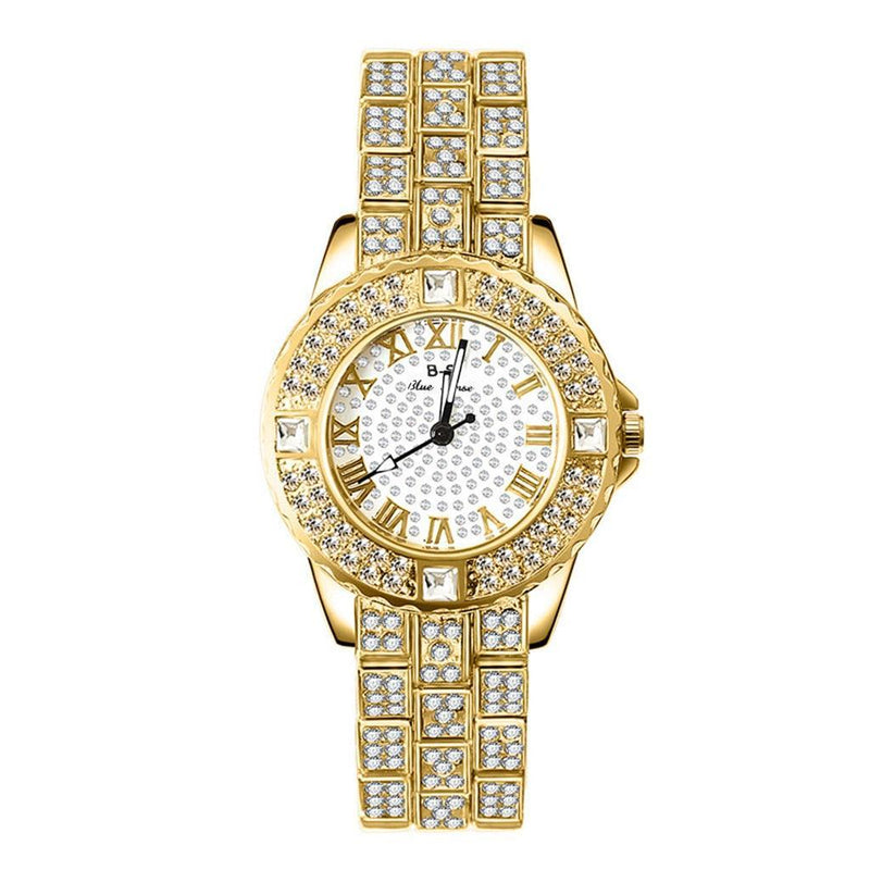 Relógio de Luxo Diamond Lux + Pulseira Cravejada em Zircônia - Aifeli - Loja para todas as mulheres