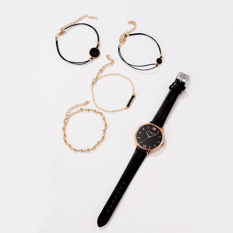Relógio Minimalista Cora + 4 Pulseiras - Aifeli - Loja para todas as mulheres